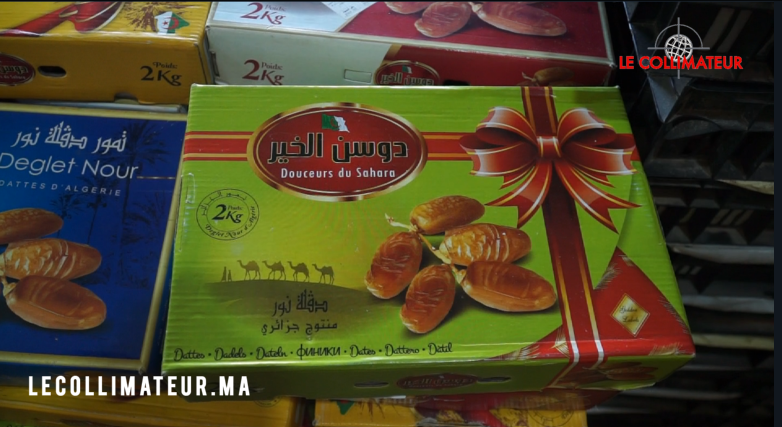 Malgré leur haute teneur en dioxyde de soufre, les dattes algériennes Deglet Nour circulent librement parmi les étals marocains!!! (reportage vidéo)