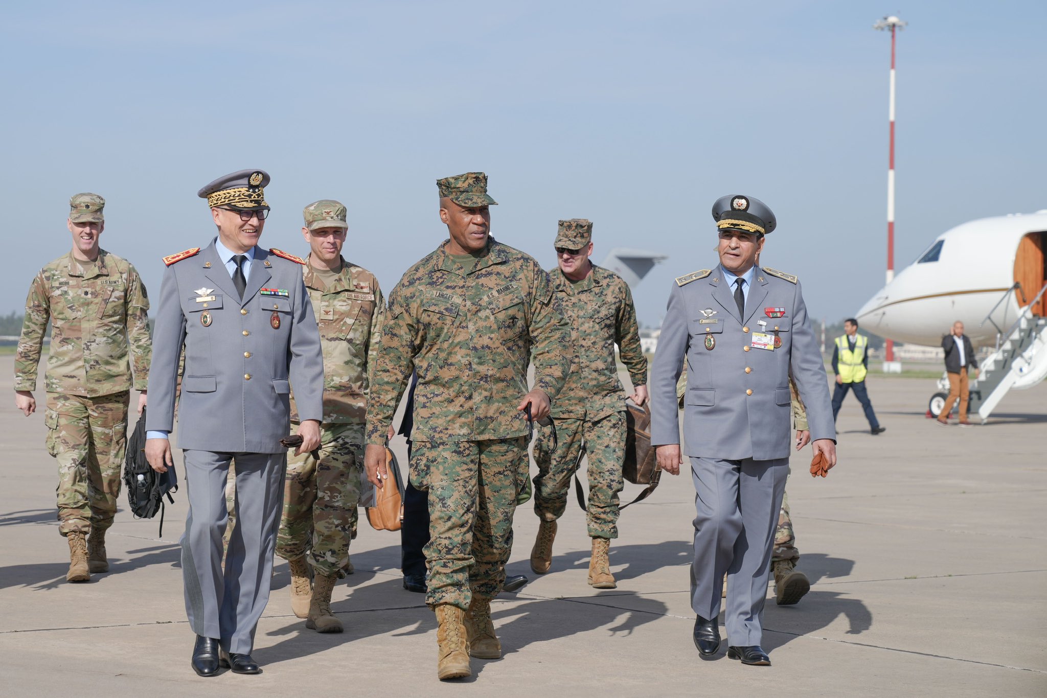 Les images de l’arrivée au Maroc du Général Langley, patron du Commandement américain pour l’Afrique (AFRICOM)