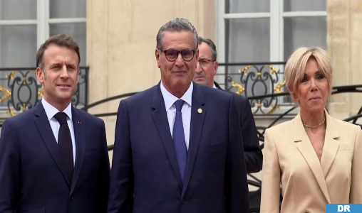 JO de Paris: Aziz Akhannouch assiste à la réception offerte par le Président français et Mme Brigitte Macron