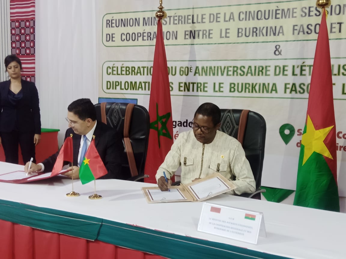 Le Maroc et le Burkina Faso réaffirment leur volonté de renforcer davantage leur coopération bilatérale