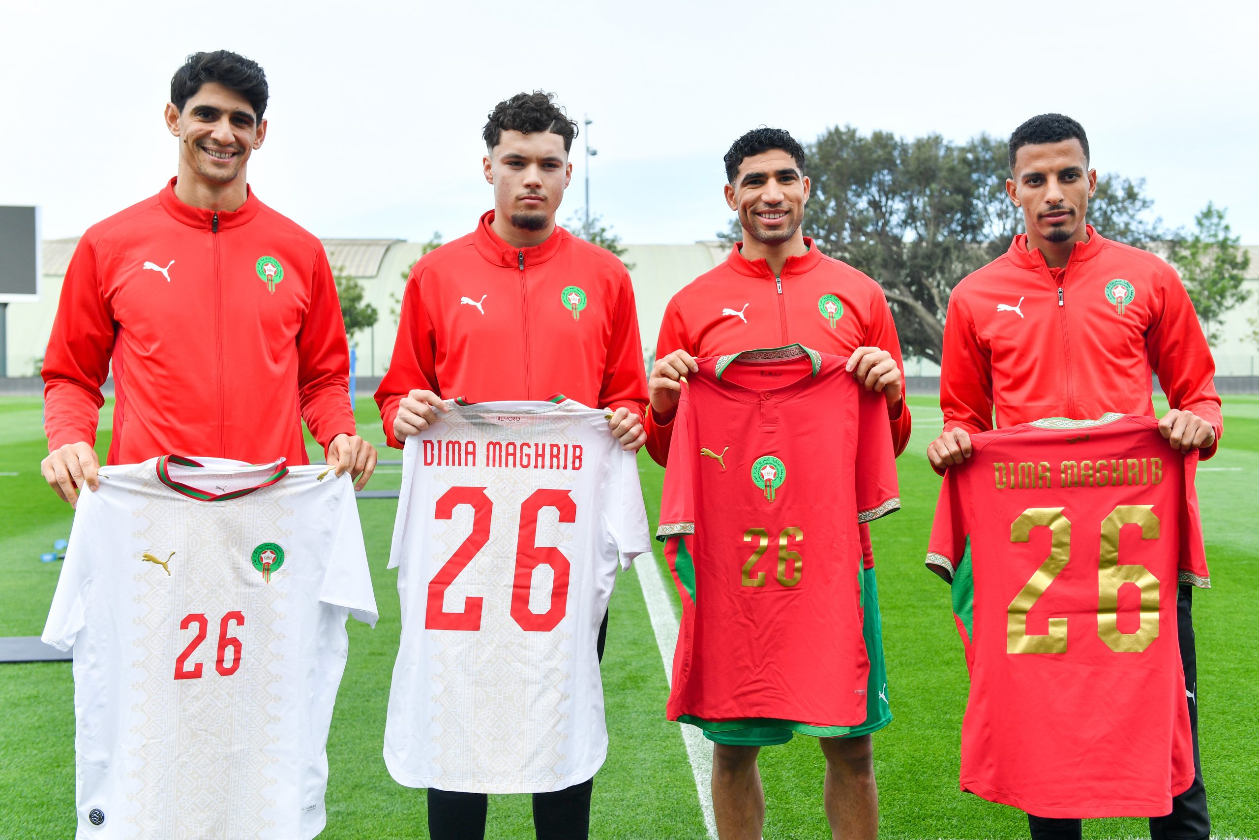 Les nouveaux maillots de l&rsquo;équipe du Maroc dévoilés