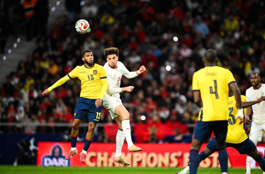 Le Maroc accroché par l&rsquo;Equateur en amical