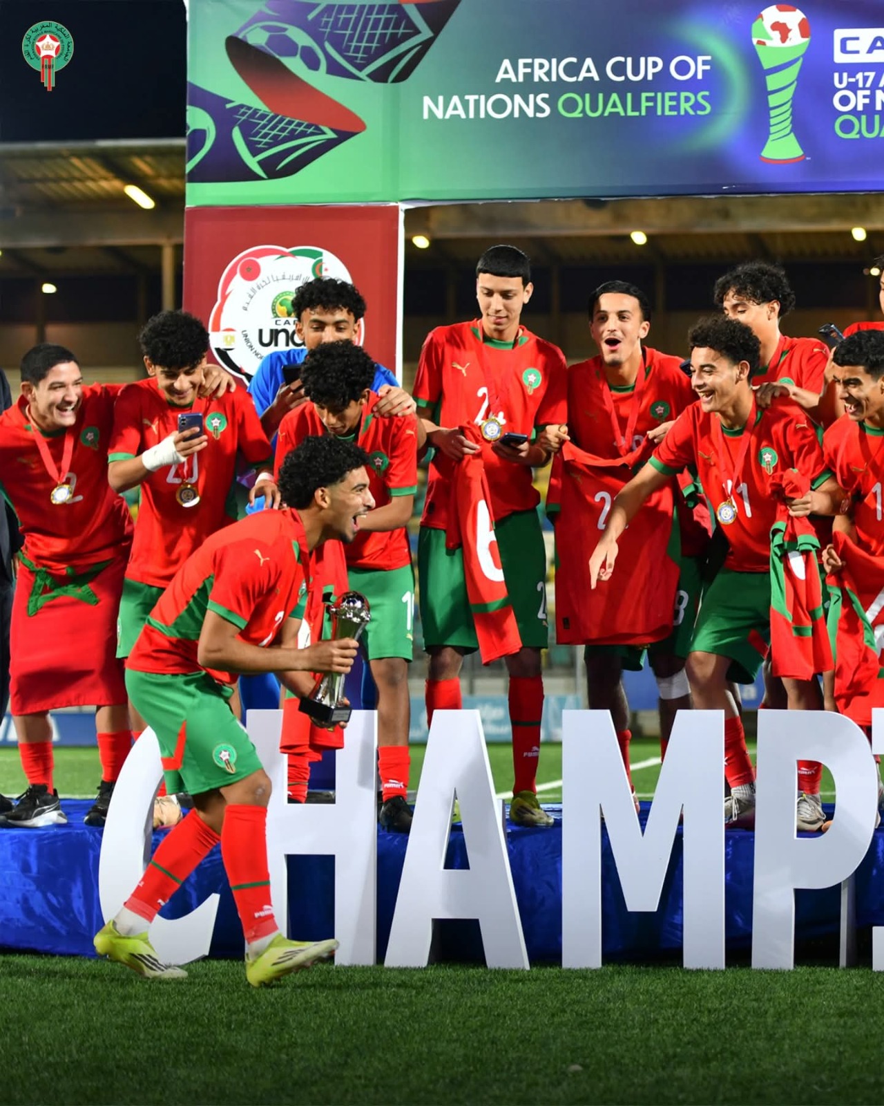 Le Maroc officiellement champion d&rsquo;Afrique du Nord U17
