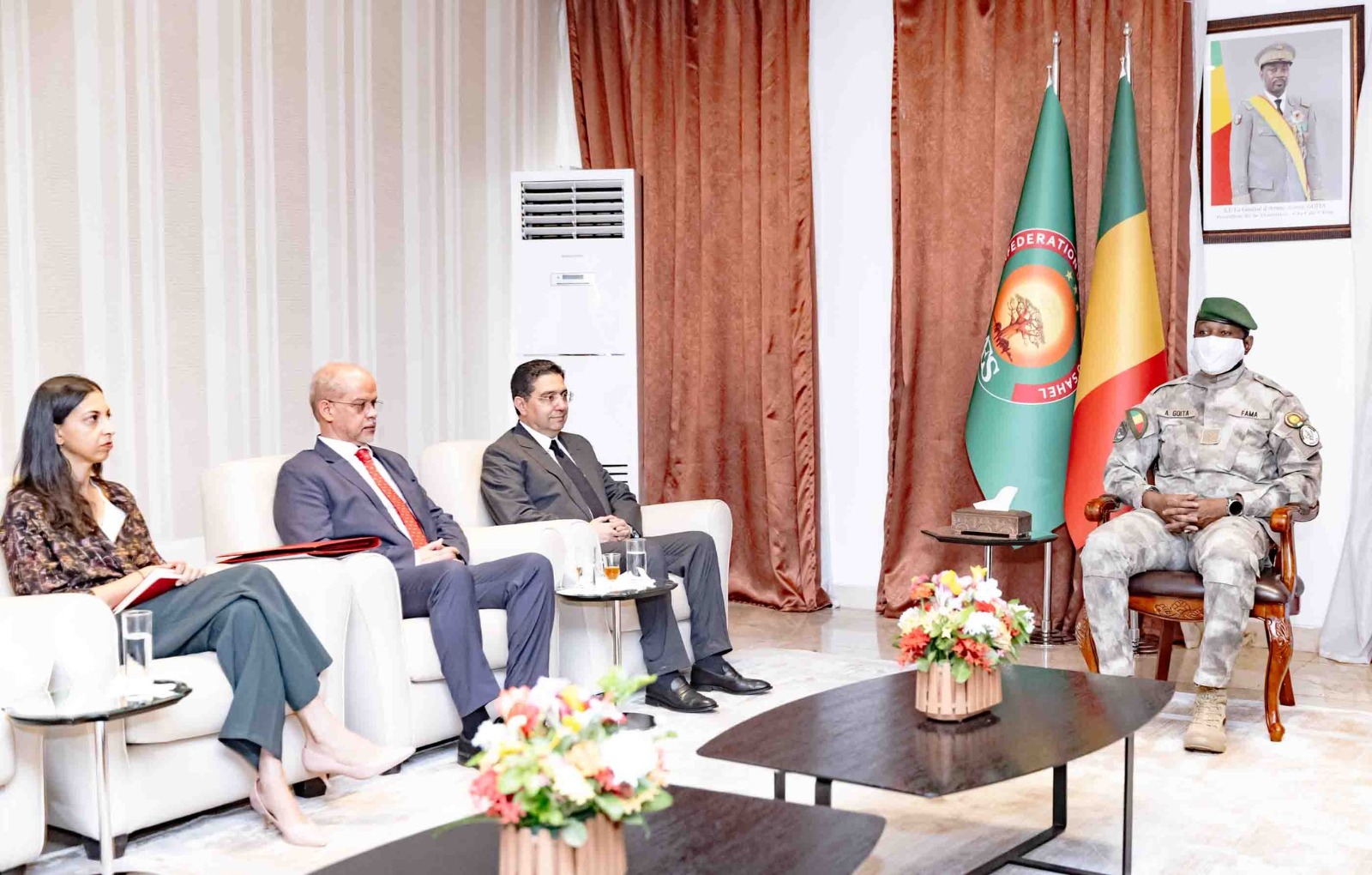 Mali: M. BOURITA reçu en audience par le Président de la Transition, M. Assimi GOÏTA