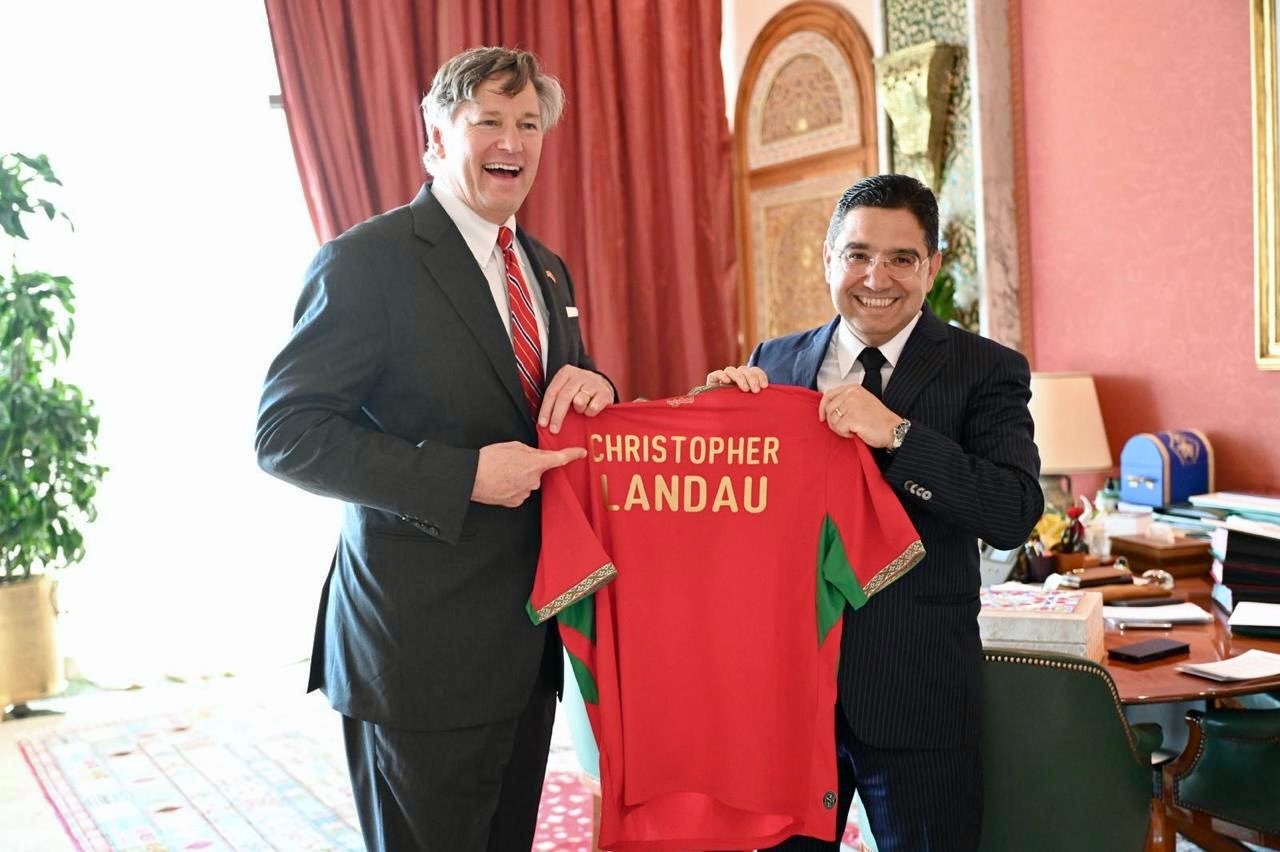 [ VERBATIM ] « Excellente réunion cet après-midi avec mon ami Nasser Bourita, le très respecté et perspicace ministre des Affaires étrangères du Maroc » (Christopher Landau)