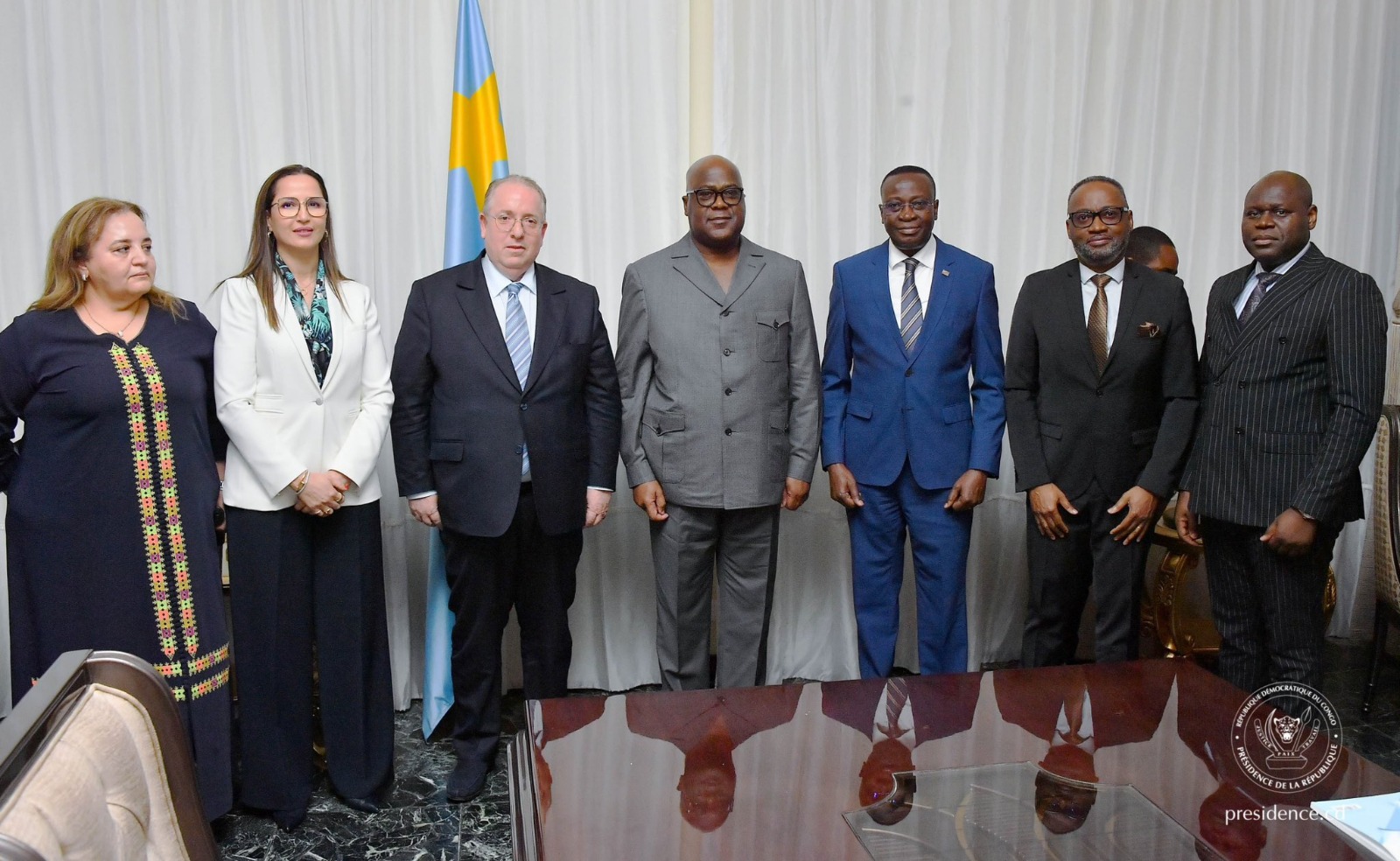 Kinshasa : le président Tshisekedi reçoit le Président du directoire d&rsquo;Al Barid Bank, Al-Amine Nejjar