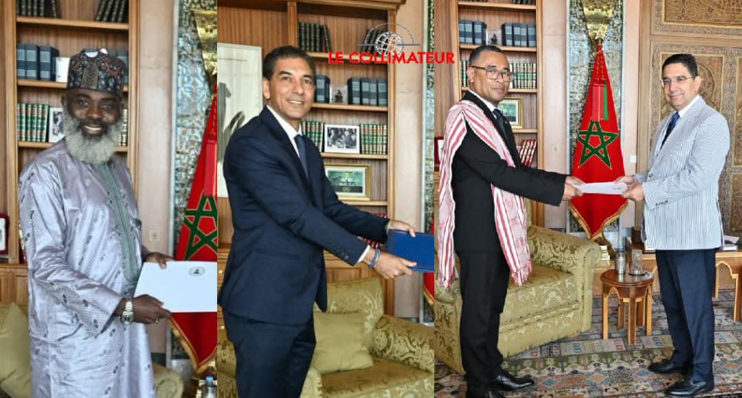 M. Bourita reçoit de nouveaux ambassadeurs venus présenter les copies figurées de leurs lettres de créance en qualité de représentants de leurs pays au Maroc